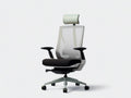 Ergonomic Mesh Office Chair with Adjustable Headrest, Black/Gray/Silver, 26 x 26 x 46.5-50.5 in