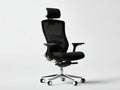 Black Ergonomic High-Back Mesh Office Chair with Headrest, 26.8 x 26.8 x 47.2-51.2 in